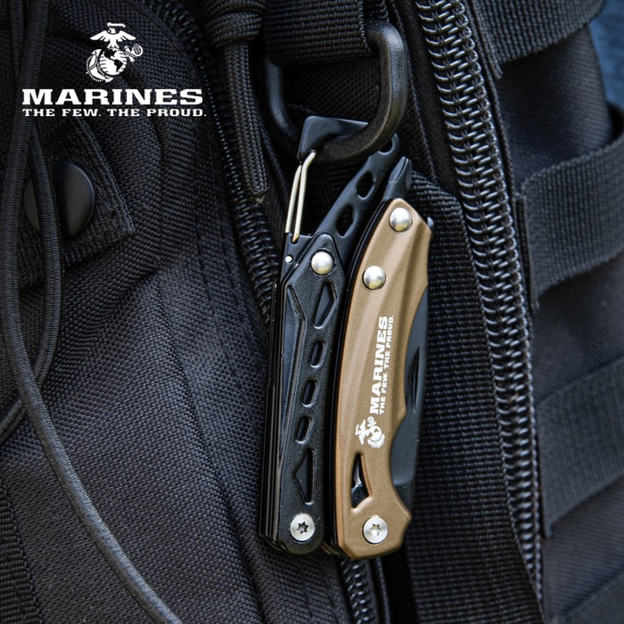 The USMC Mult-Tool shown in hand for size reference