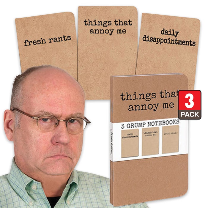 Grump Notebooks - Pack of Three