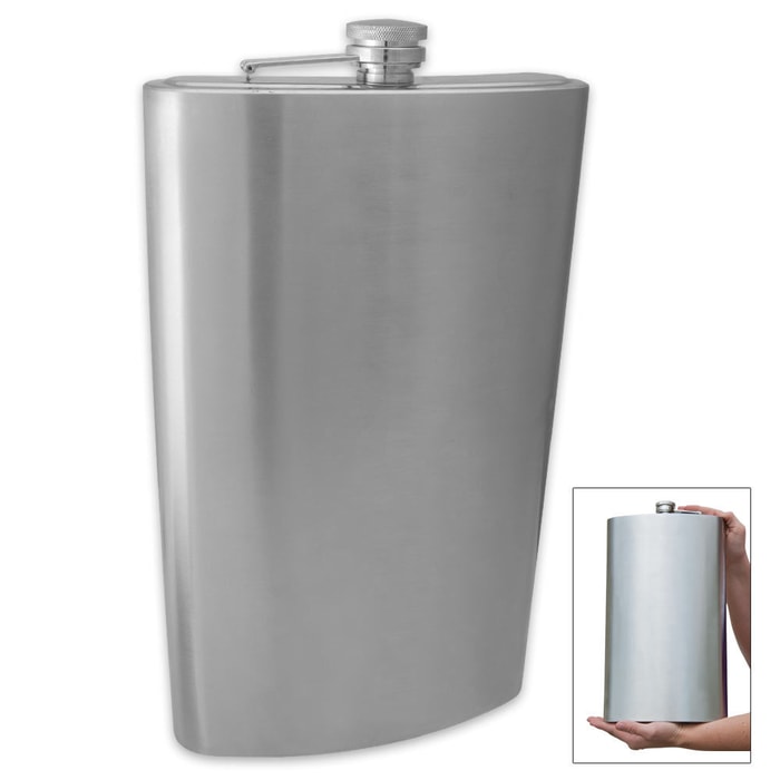 Enormous 1 Gallon Stainless Steel Flask