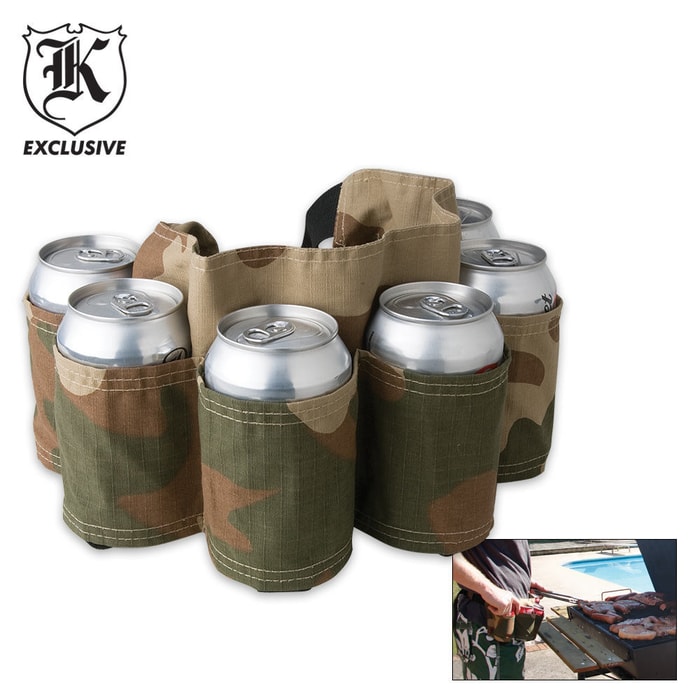 6 Pack Camo Beer Can Holster