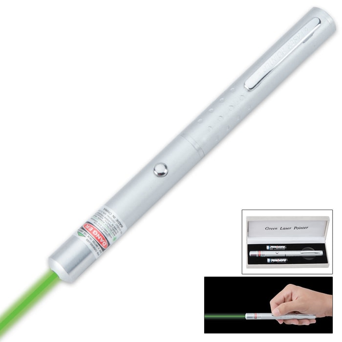 Bright Green Laser Pointer - Shines Nearly 1 Mile