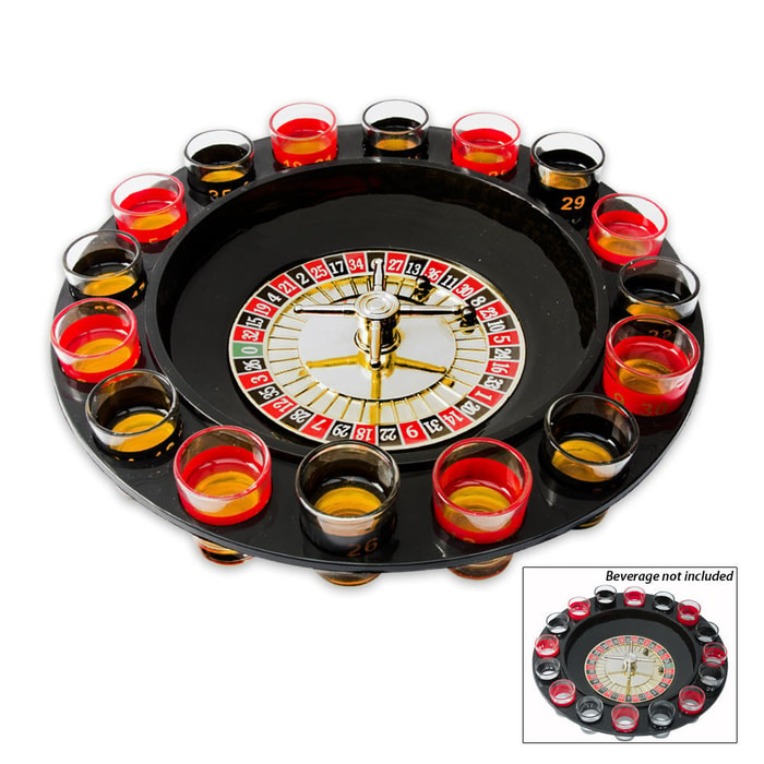 16-Shot Roulette Drinking Game Set