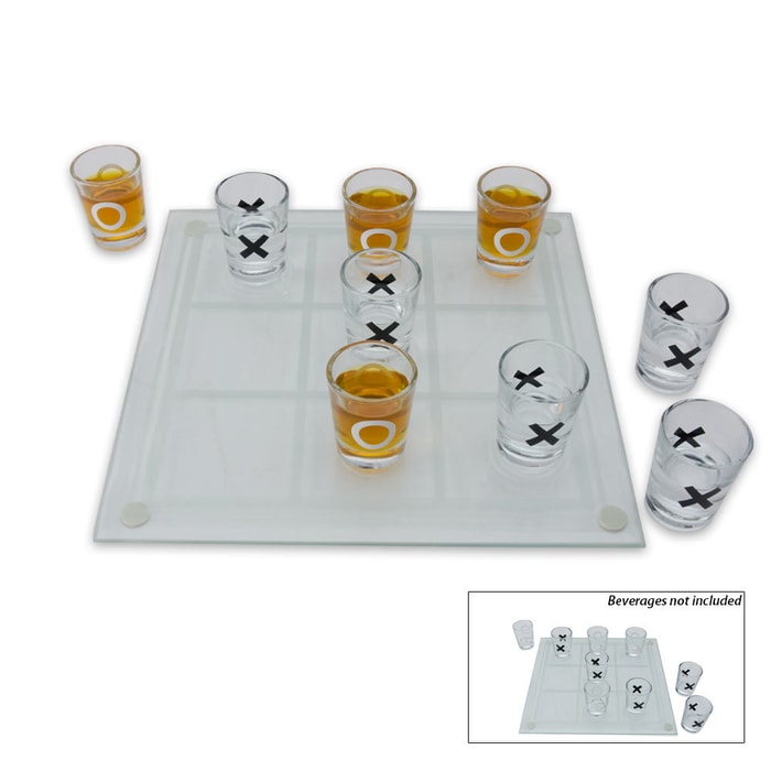 Shot Glass Tic-Tac-Toe Drinking Game Set