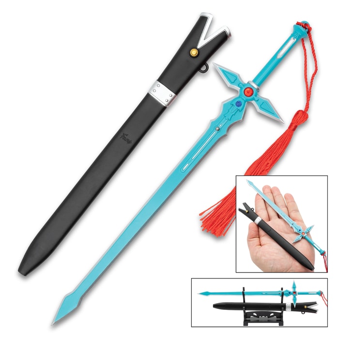 Full image of the Blue Dark Repulser Mini Collectible Sword.