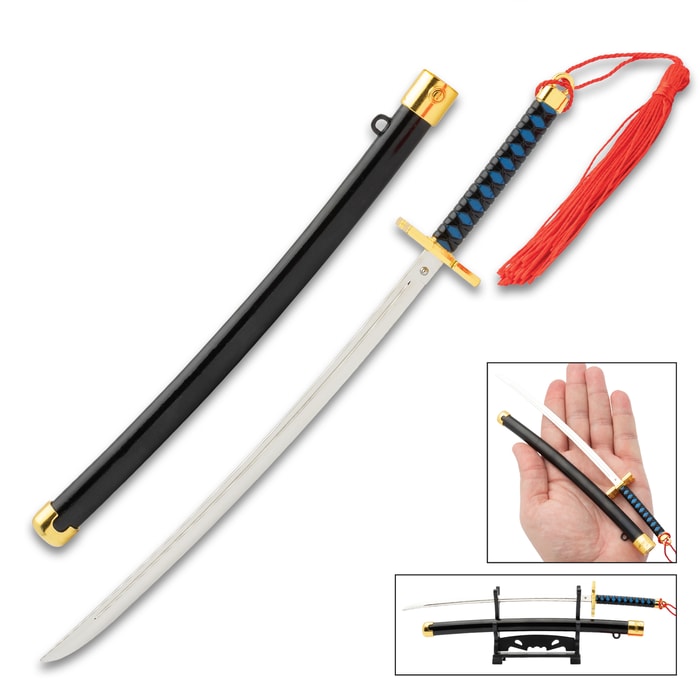 Full image of Muichiro Tokito's Mini Collectible Sword.