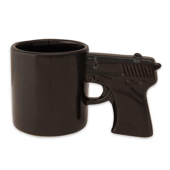 Pistol Grip Coffee Mug Black