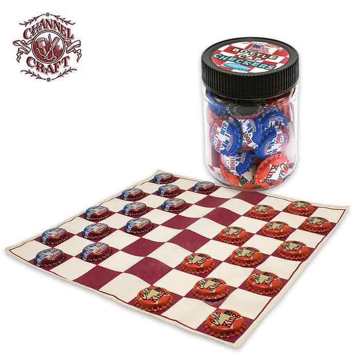 Bottle Cap Checkers Game