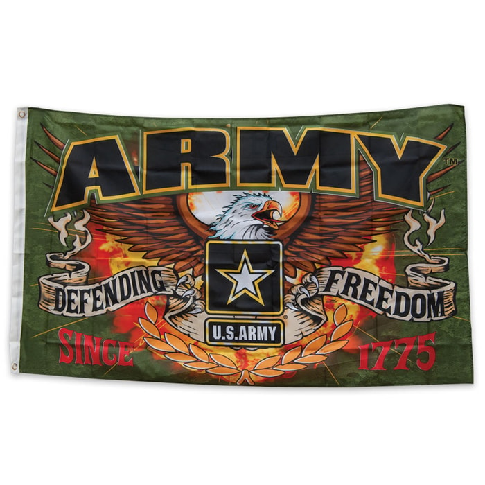 Army Defending Freedom Flag