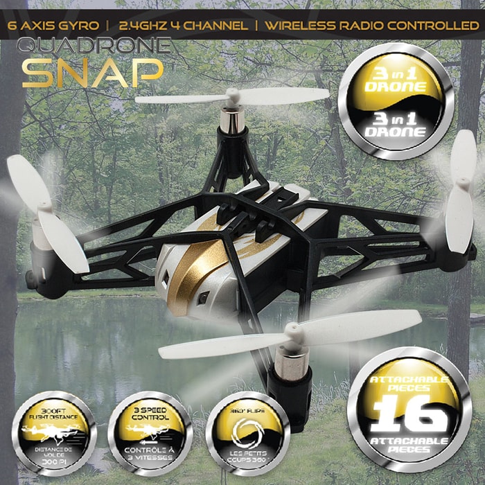 Quadrone Snap Three-In-One Drone