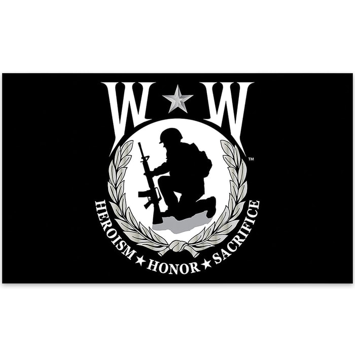 Wounded Warrior 3' x 5' Flag