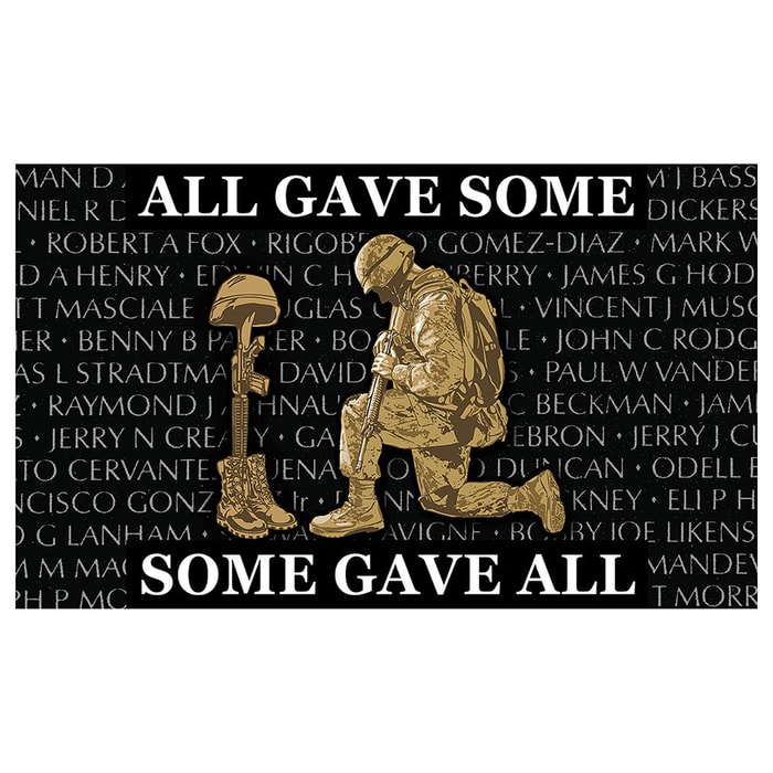 "All Gave Some, Some Gave All" Military Tribute Flag - 3' x 5'