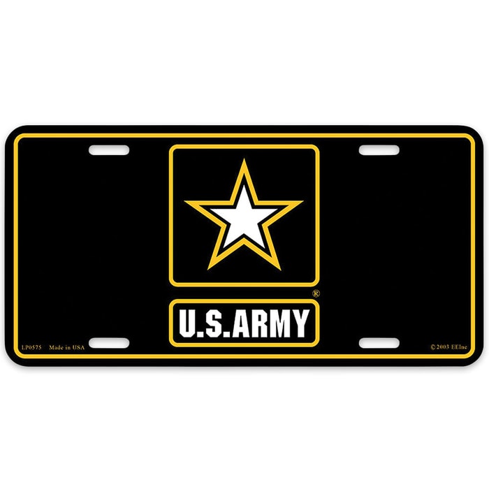 US Army Star Logo 6" x 12" License Plate