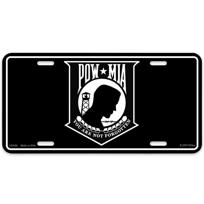 POW MIA 6" x 12" License Plate