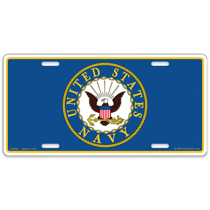 US Navy Logo 6" x 12" License Plate