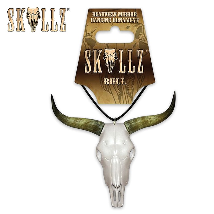 Skullz Bull Skull Mirror Ornament