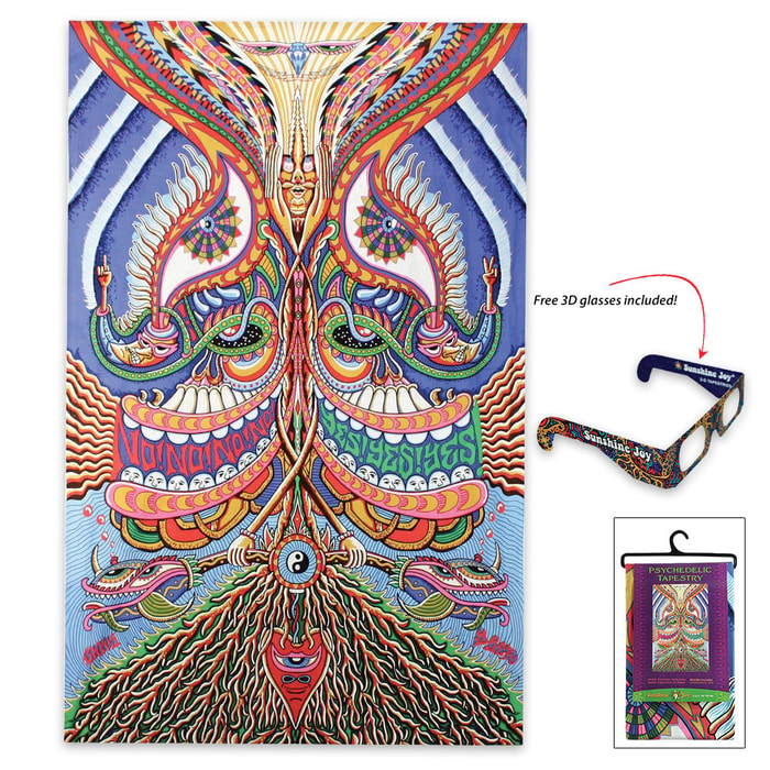 Meditation 3D Tapestry - 60”x90”