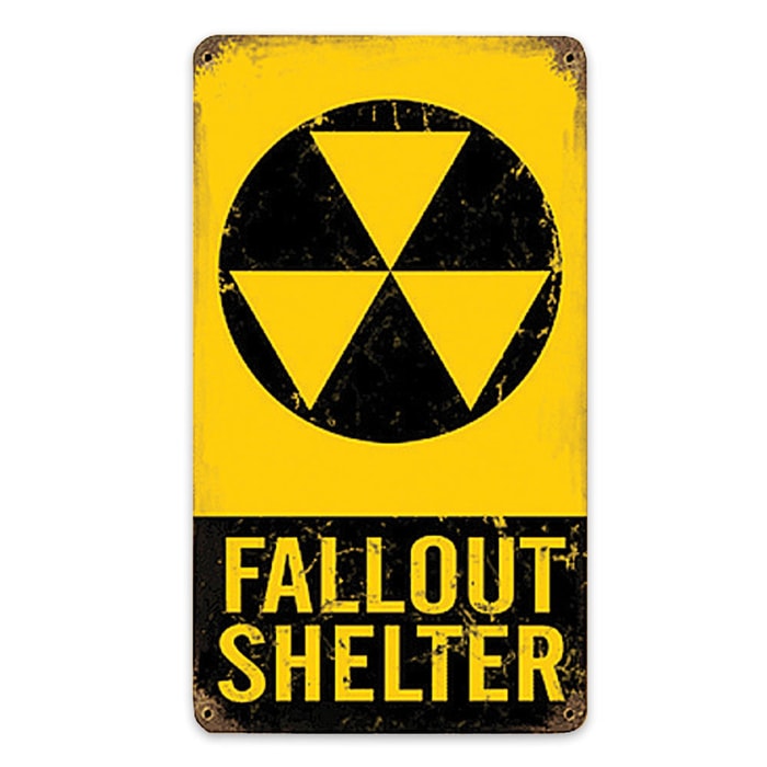 Fallout Shelter Steel Sign