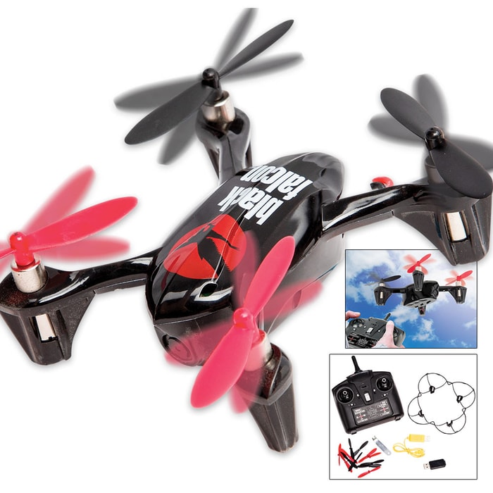 Black Falcon Drone With Camera