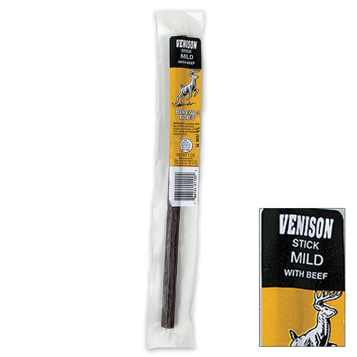 Buffalo Bob's 1-oz Mild Venison Jerky Sticks