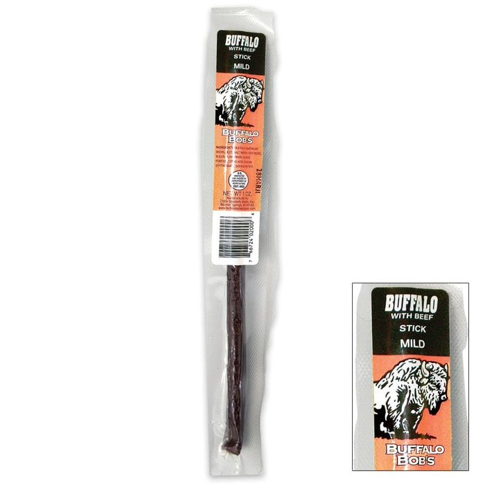 Buffalo Bob's 1-oz Mild Buffalo / Bison Jerky Stick