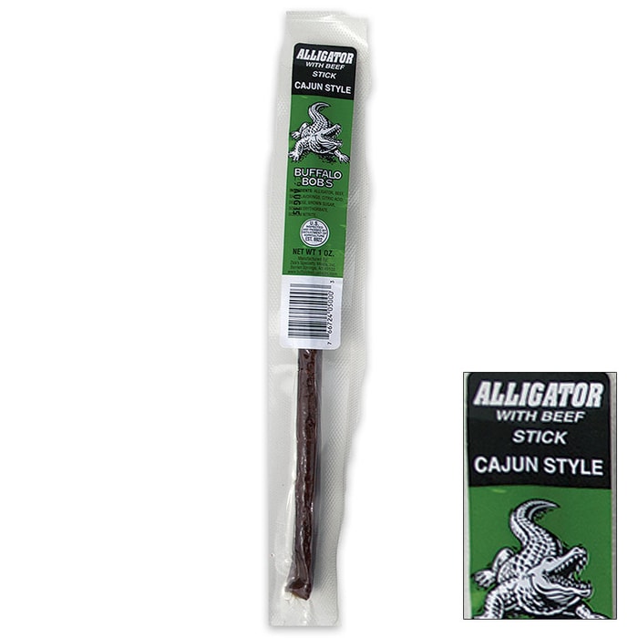 Buffalo Bob's 1-oz Cajun Alligator Jerky Stick