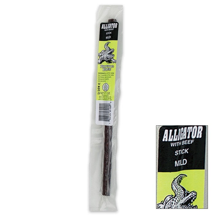 Buffalo Bob's 1-oz Mild Alligator Jerky Stick