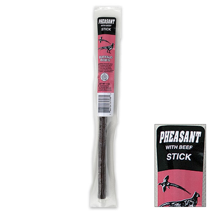 Buffalo Bob's 1-oz Pheasant and Beef Jerky Stick