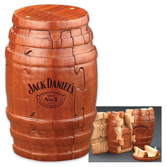 Jack Daniel's 9-Piece Wooden Barrel Puzzle