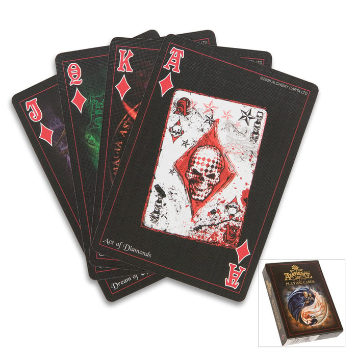 Alchemy Black Playing Card Deck
