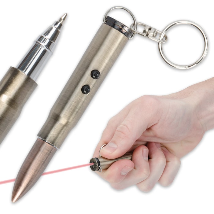 Bullet Laser LED Flashlight Pen