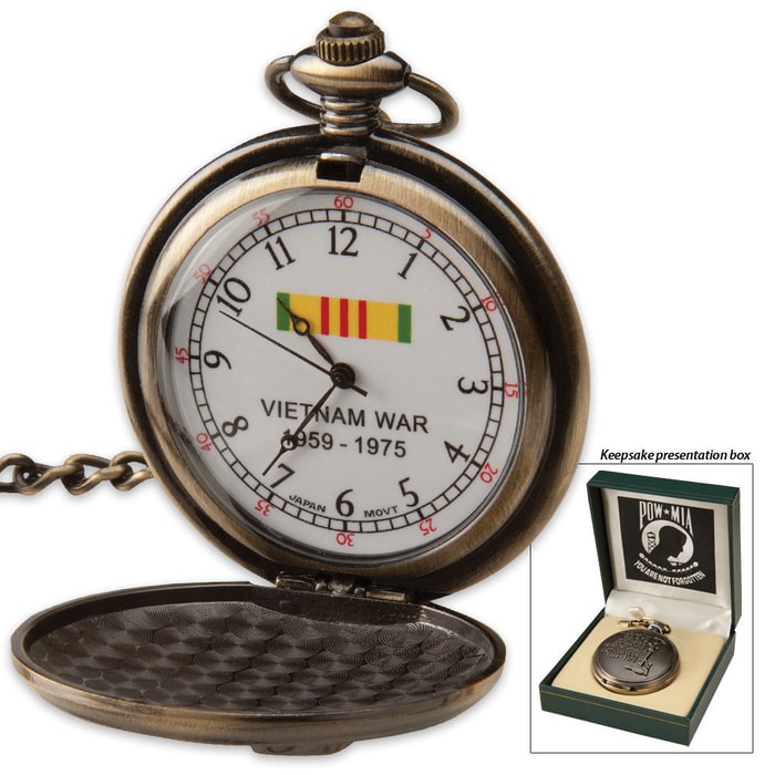 POW MIA Vietnam Memorial Pocket Watch