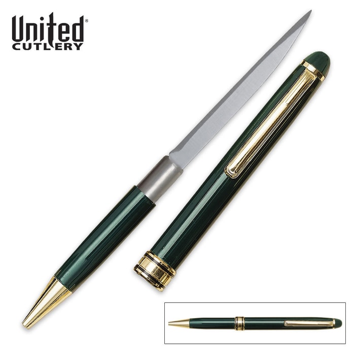 Deluxe Green Ink Pen Knife