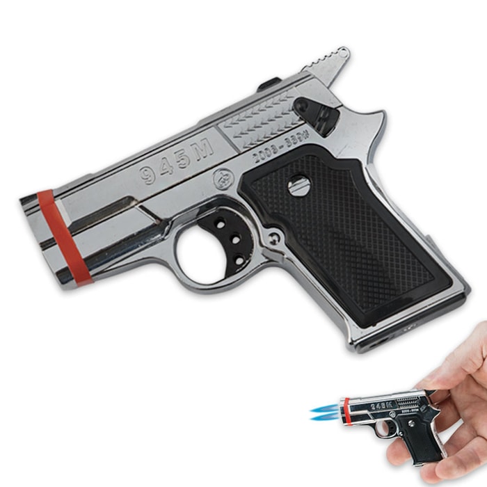 Dual Flame Pistol Lighter