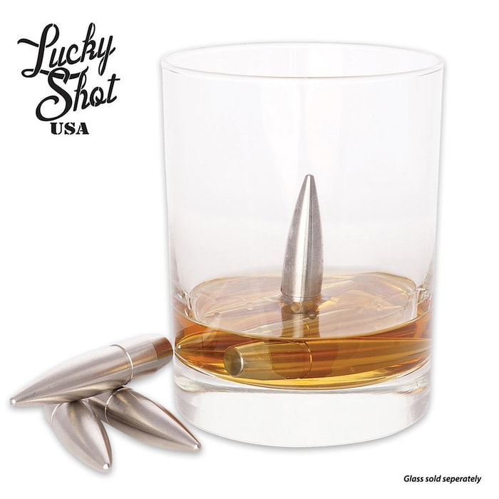 Whiskey Rounds 50 Cal Projectile Whiskey Rocks - Chills Drinks