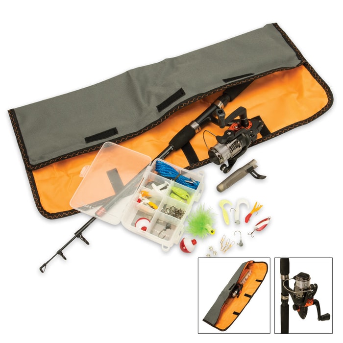 Easy Travel Fishing Kit With Telescoping Rod