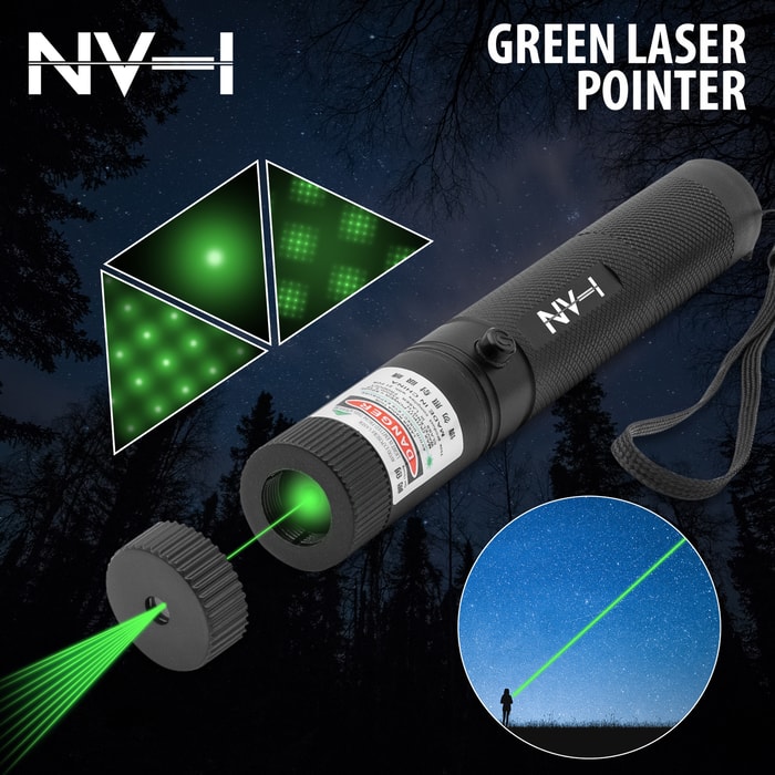 Full image of the NV-1 Green Laser Pointer.