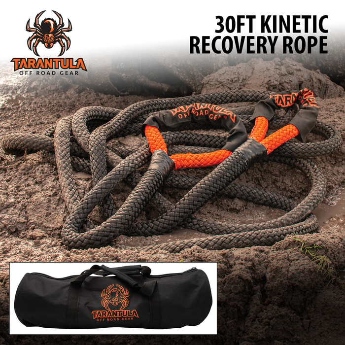 Full image of the Tarantula 30Ft Kinetic Recovery Rope.