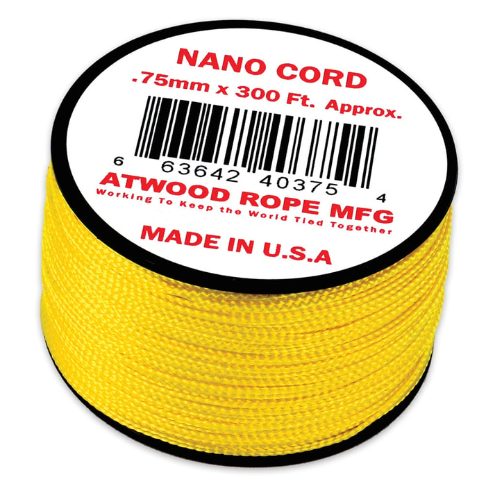 Yellow Kevlar Nano Cord - 300’