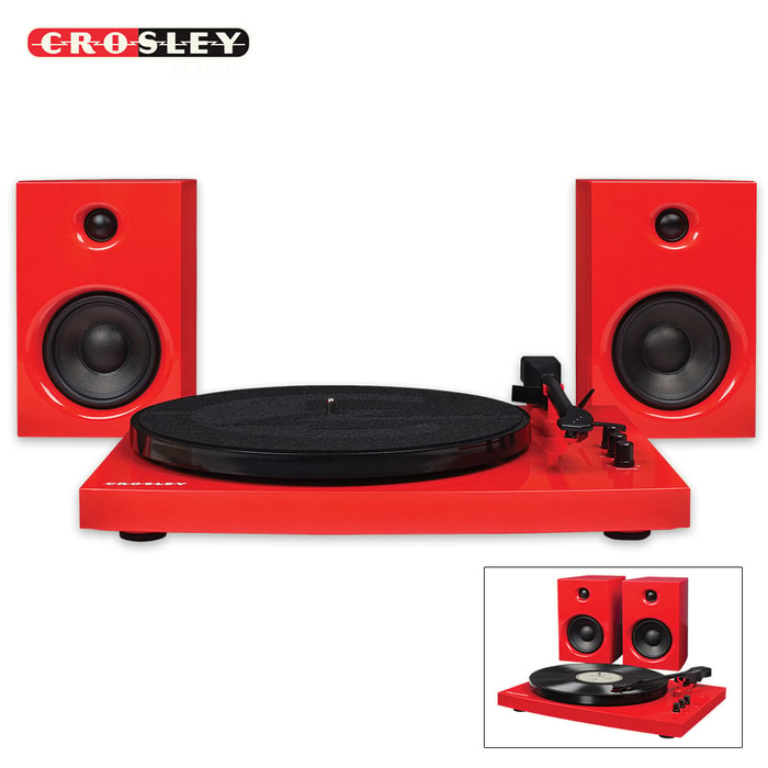 Crosley Turntable System - Red