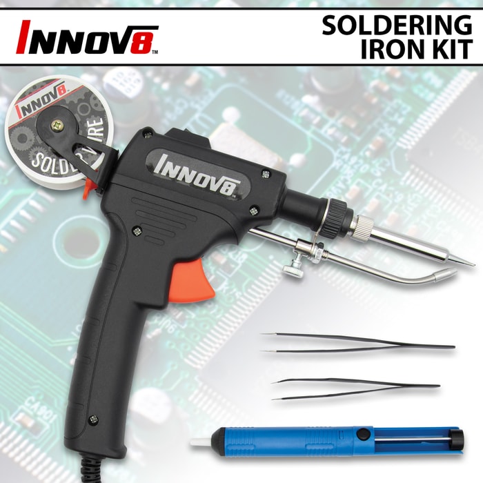 Full image of the Innov8 Soldering Iron Kit.