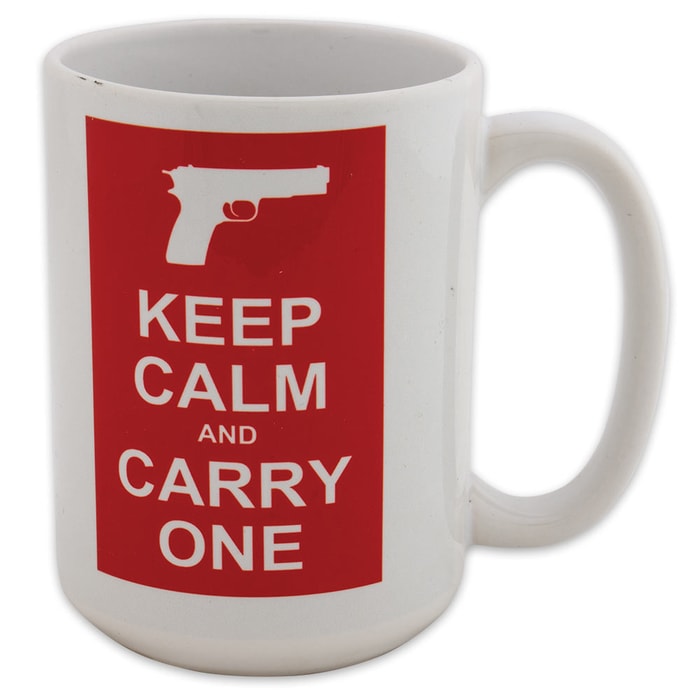 Keep Calm And Carry One Gun Rights Mug