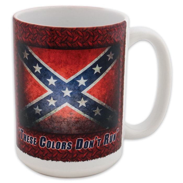 Confederate Flag These Colors Dont Run Mug