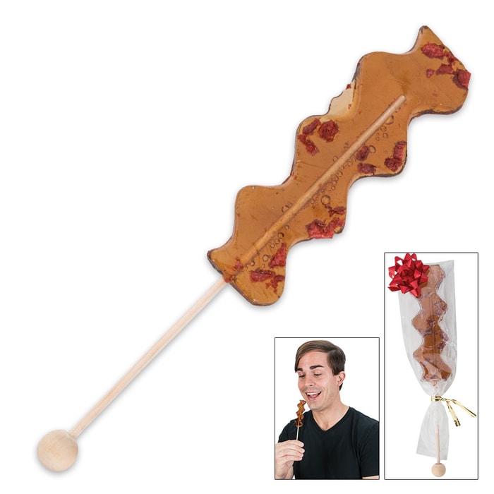 Bacon Freak Maple Bacon Strip Lollipop
