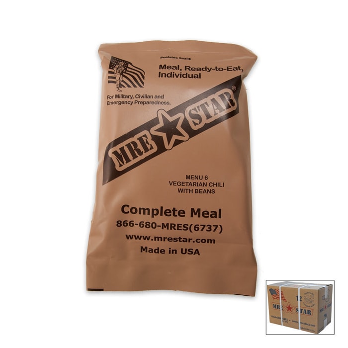 USA Military MRE Meal Ready To Eat Set of 4