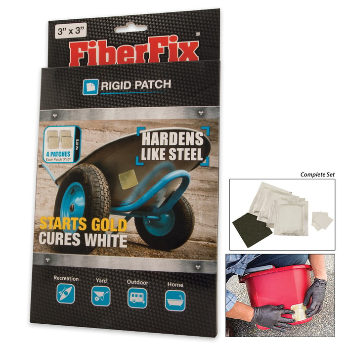 FiberFix 3x3 Rigid Patch - Hardens Like Steel 