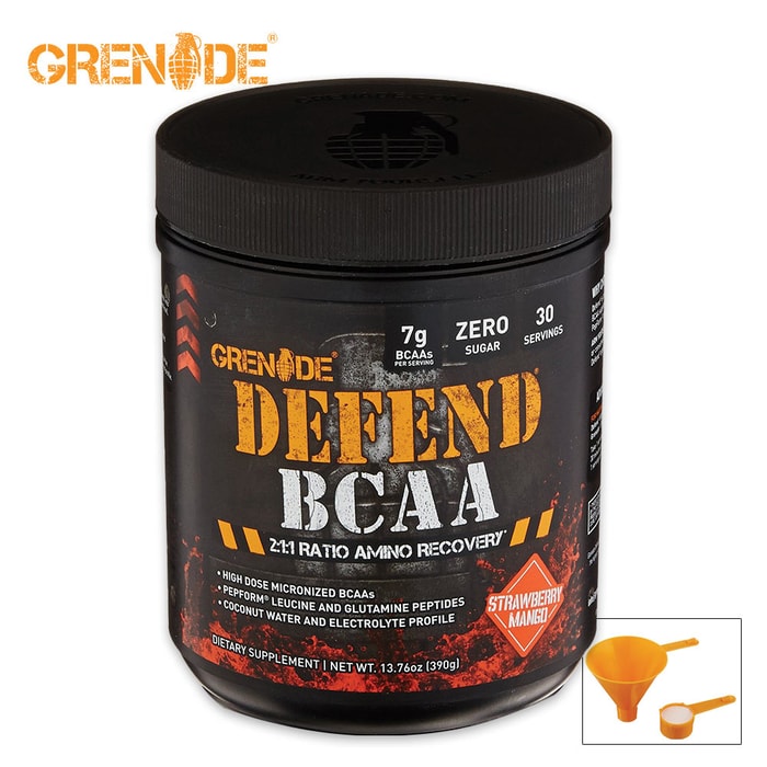 Grenade Defend BCAA Powder Strawberry Mango 30 Servings