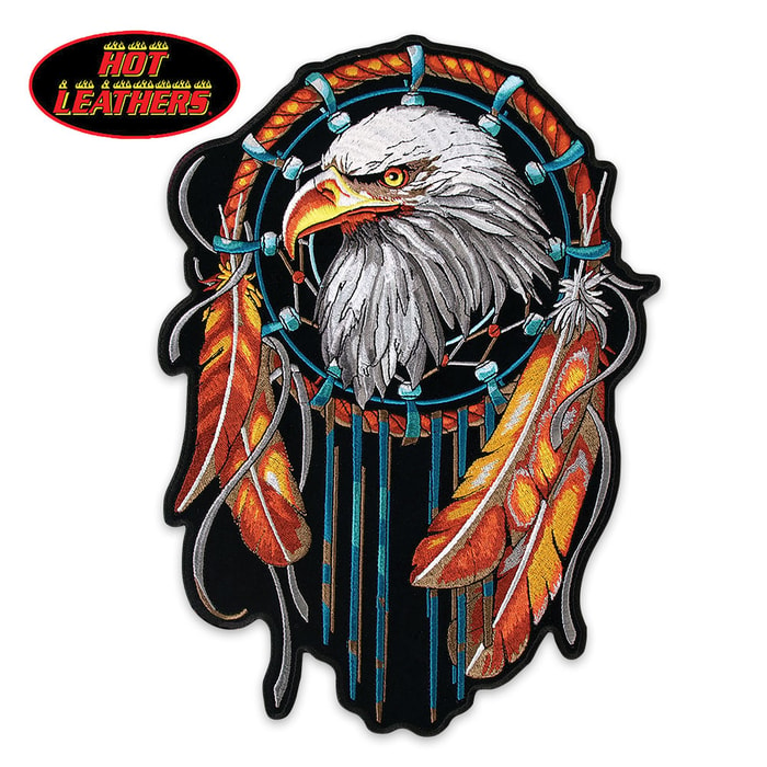 Hot Leathers Eagle Dream Catcher Patch