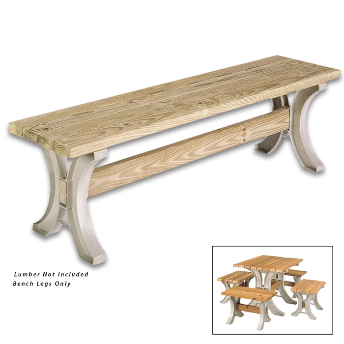 2 x 4 Basics AnySize Table / Bench Kit - All Hardware, Instructions; Just add Lumber - Requires Only Saw, Screwdriver - Only Straight Cuts - Customizable Size
