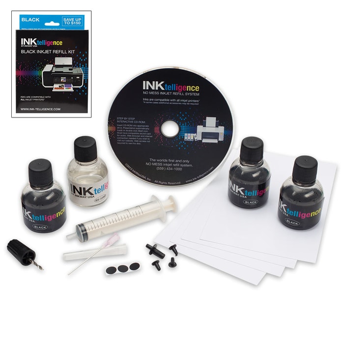 Ink-Telligence Black Ink Refill Kit