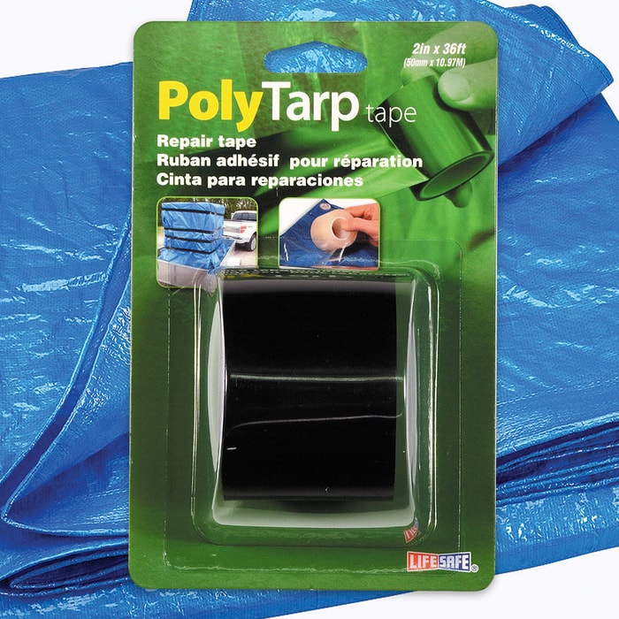Black Poly Tarp Repair Tape - 2" x 36'
